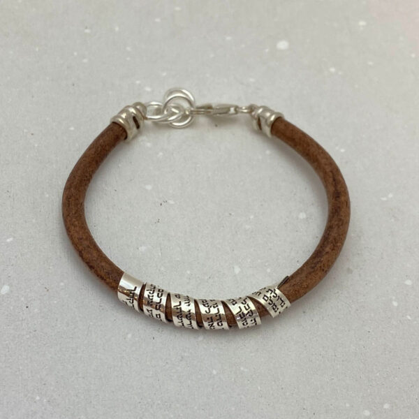 Ana Bekoach leather bracelet