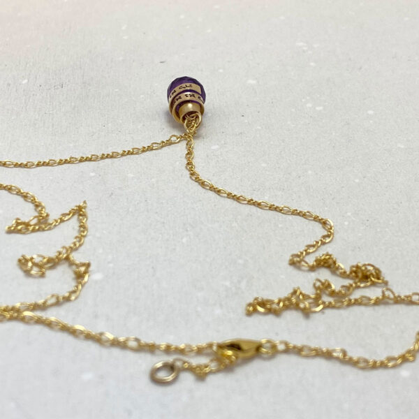 Gold filled amethyst necklace