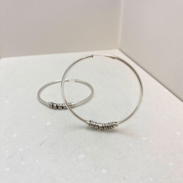 Hebrew hoop Earrings with Shema Israel