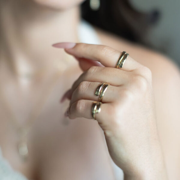 Priestly Blessing Women Gold Filled Adjustable Hebrew Ring