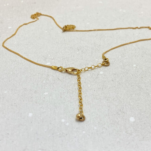 Gold Petite Hamsa Pendant Necklace