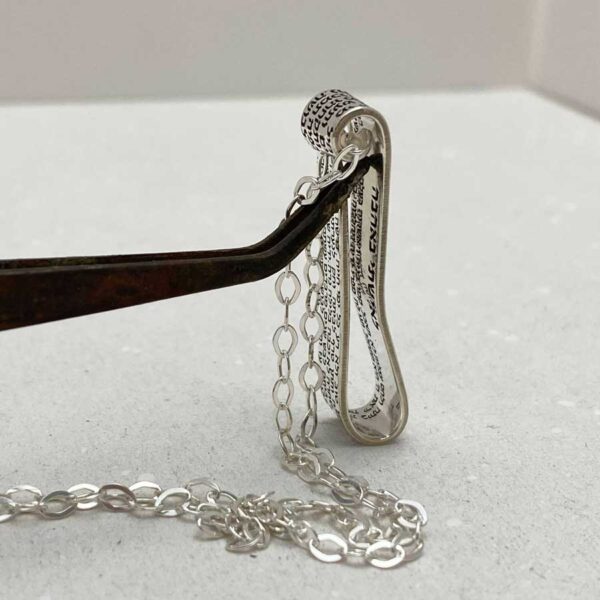Hebrew necklace for women