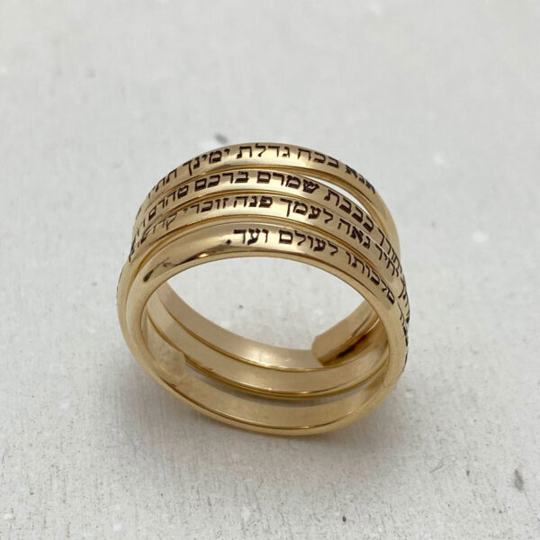 Hebrew Jewelry, Ana Bekoach ring