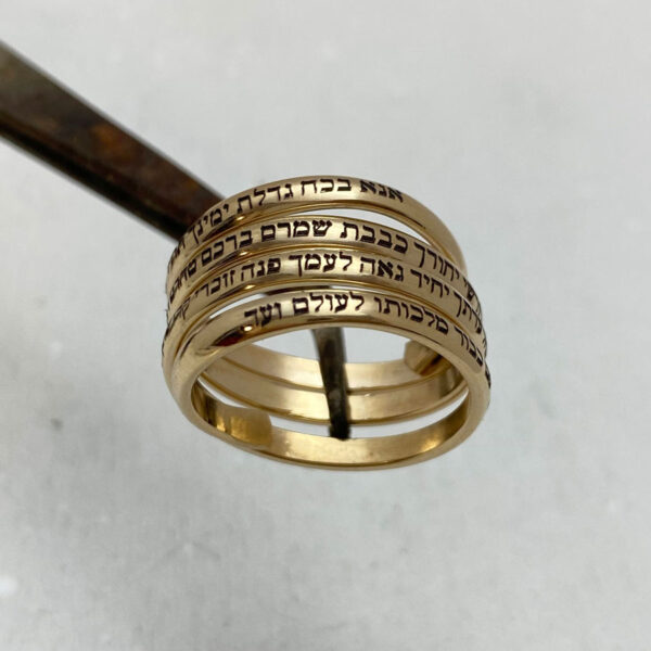 Jewish Jewelry, Ana Bekoach ring