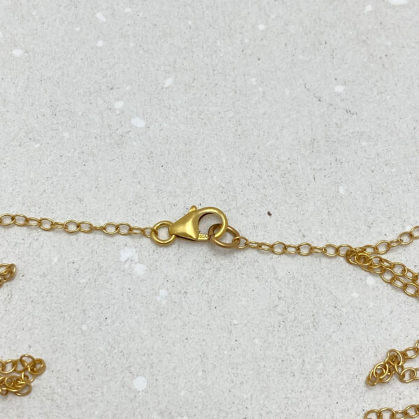 Abracadabra Hebrew Engraved Empowerment Gold Necklace - Image 4