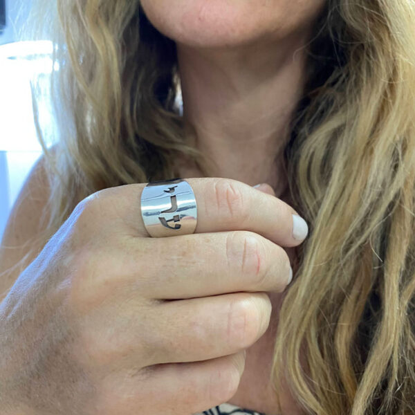 Kabbalah Hebrew Names of God Ring for Absolute Certainty