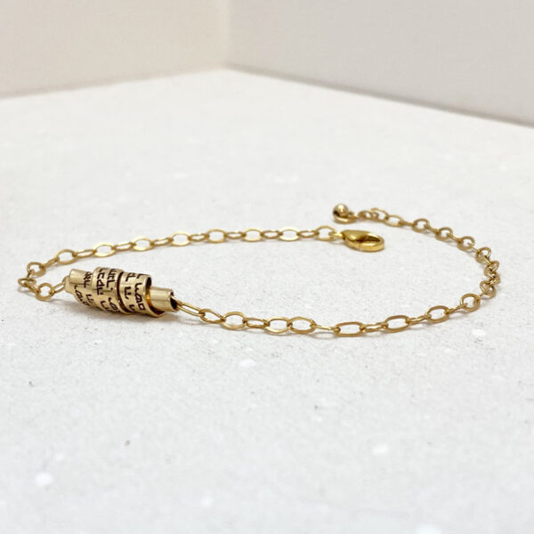 Israeli Jewelry, Hebrew Engraved Bracelet