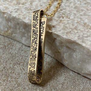 Jewish Hebrew necklace gold filled Eshet Chayil engraved pendant israeli judaica jewelry unique gift